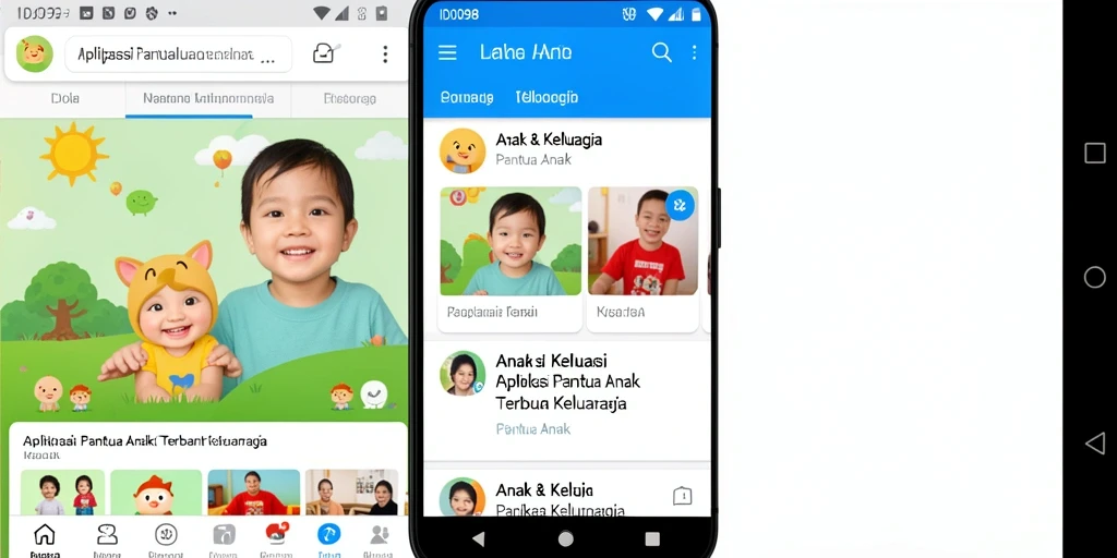 Tampilan antarmuka aplikasi Pantau Anak yang intuitif dan mudah digunakan.