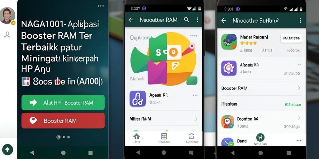 Antarmuka NAGA1001 yang intuitif untuk pengelolaan RAM.