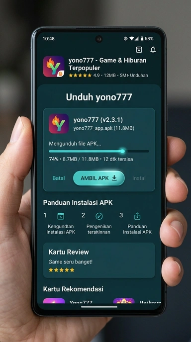 Tampilan halaman APK yono777